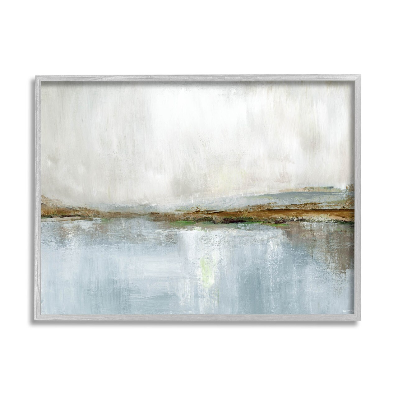 Stupell Industries Cloudy Abstract Landscape Scene Framed Giclee Art